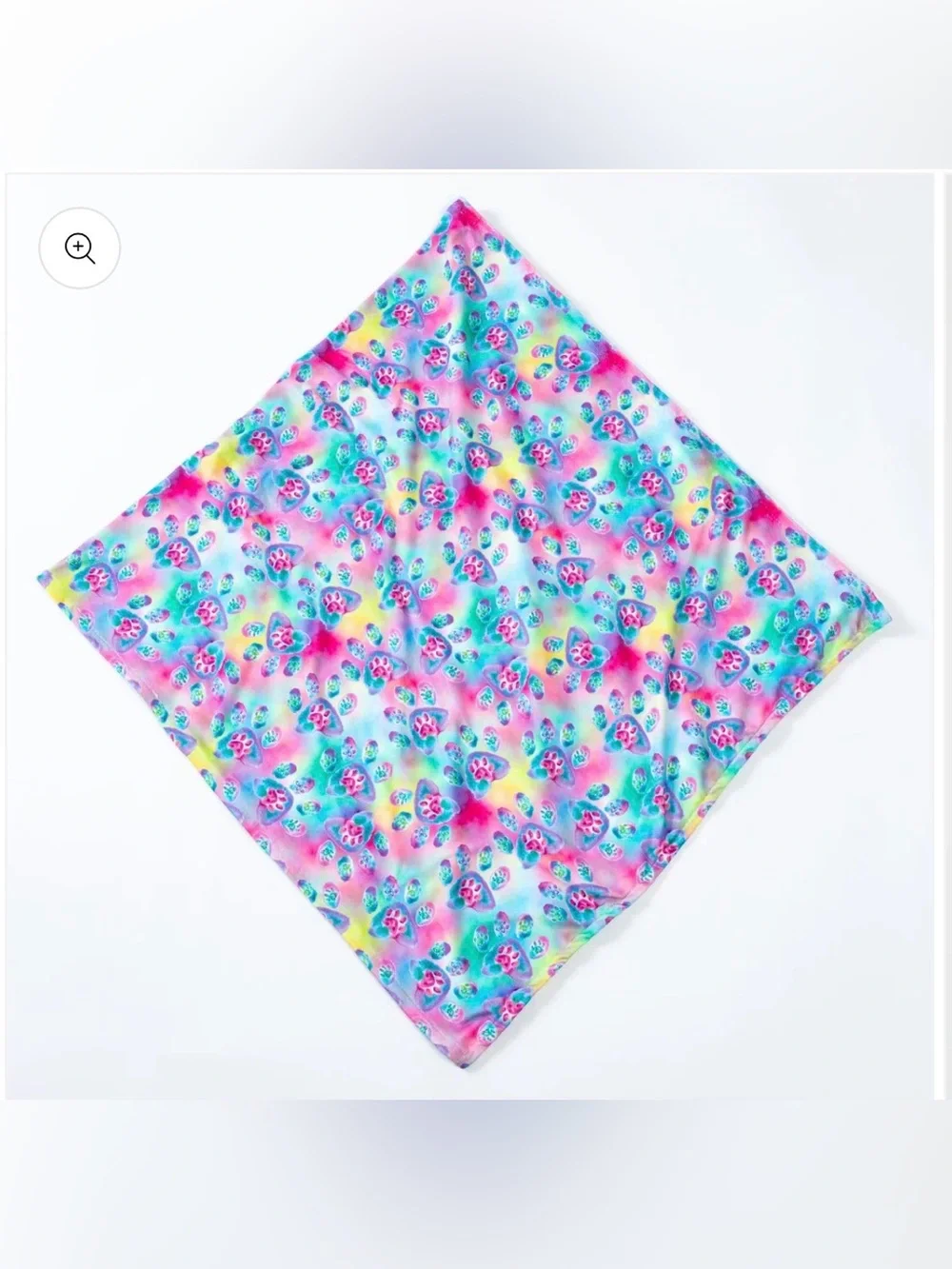 Colorful Rainbow Paw Print Microfiber Beach Towel